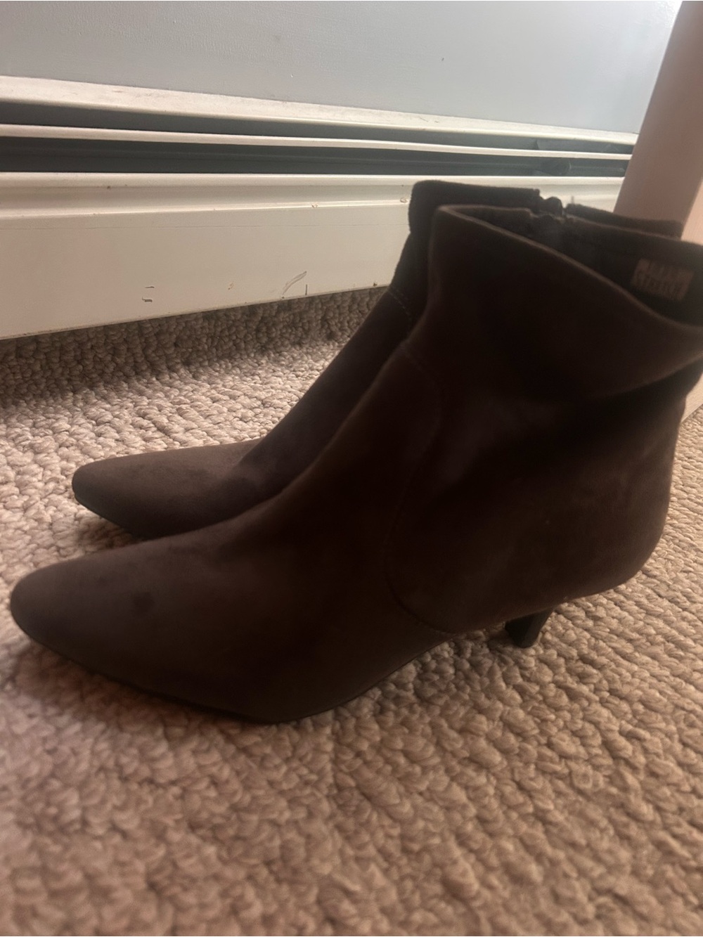 Women's Suede Ankle Boots - Brown